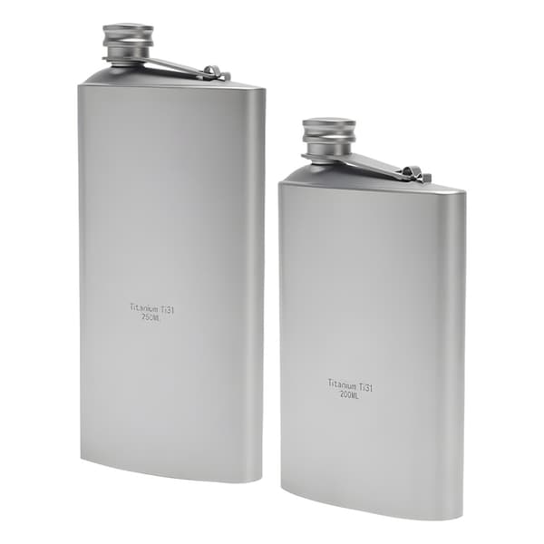 200 ml läckagesäker whiskyvinflaska för camping, backpacking och utomhusbruk