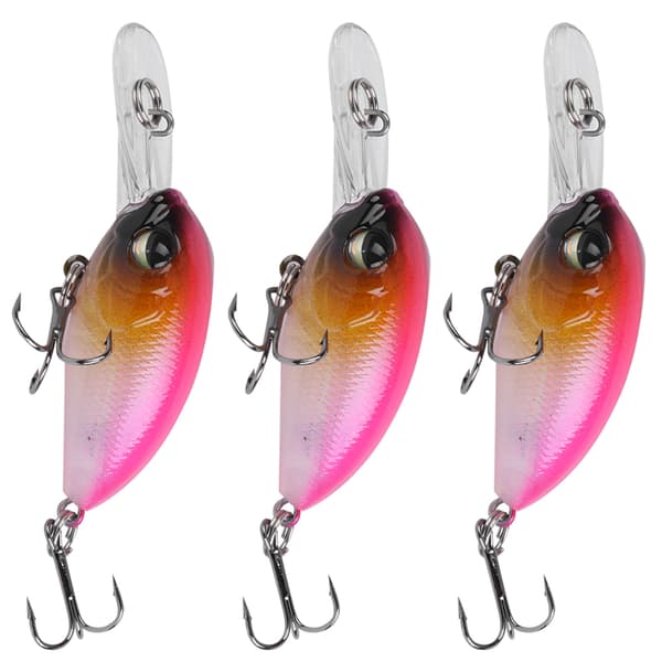 3 st fiskedrag 6CM/5G med 3D-ögon simuleringsbete dykutrustning #2