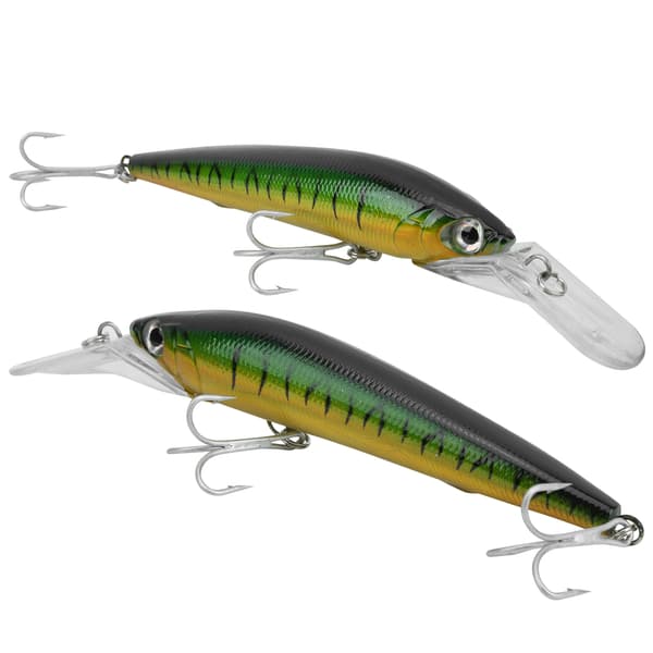 2 stk. kunstig plastik Minnow-agn, simulering, dybhavsfiskeri tilbehør 2#