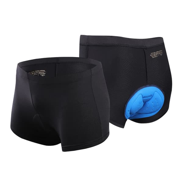 Unisex sykkelshorts med 3D-polstring, pustende, hurtigtørkende, polyester spandex