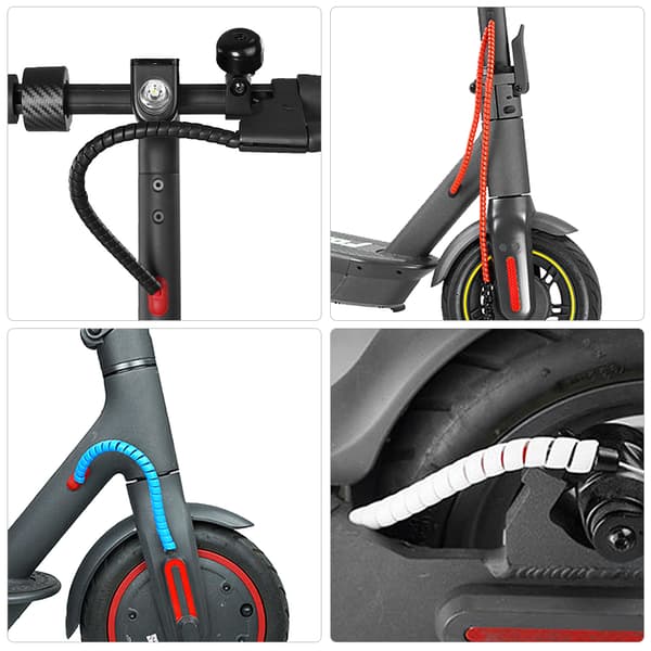 Bromsledningsskydd för elscooter, böjbart PP-rör 8mm 100cm Blå/Röd/Vit/Svart/Gul