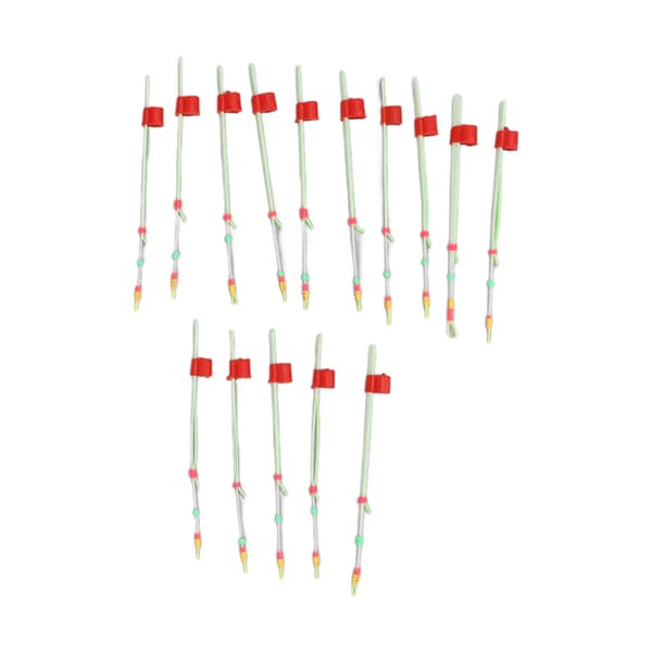 15 STK Mini Bærbar Slitesterk ABS Isfiskestangtupper for Vinter, Liten, 10,4 cm