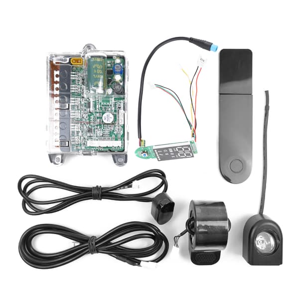 32-bit MCU elektrisk sparkesykkelkontroller hovedkort med dashbord og frontlykter, 36V 16A