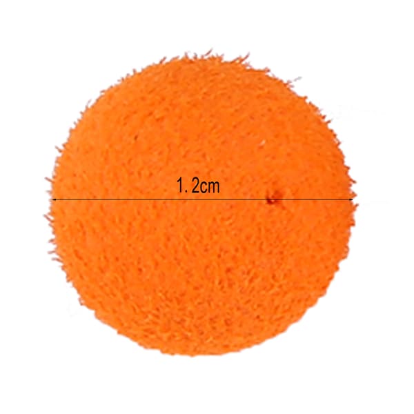 30 Stykker Flydende Skumagn til Karpefiskeri, Orange, 12mm Bløde Piller