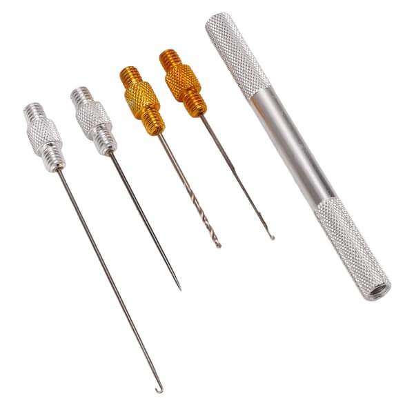 Fiskedrag Nålsats, Robust Aluminiumlegering, Bärbar, Halkfri, Rostfri