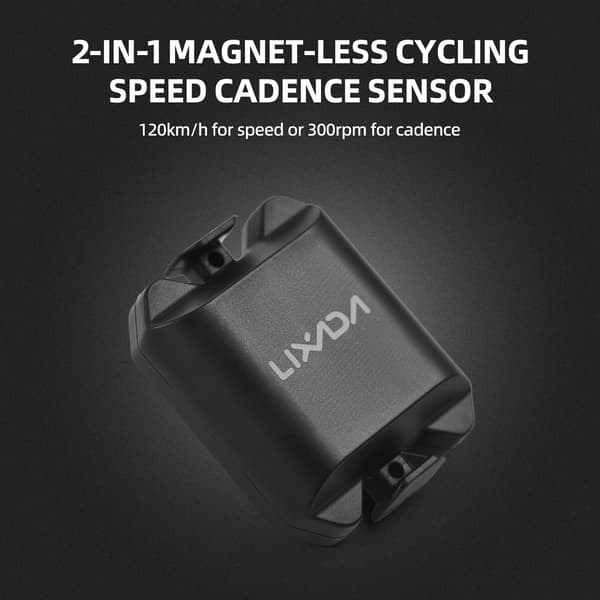2-i-1 hastigheds- og kadencesensor til cykler, Bluetooth ANT+, IP67, præcis måling