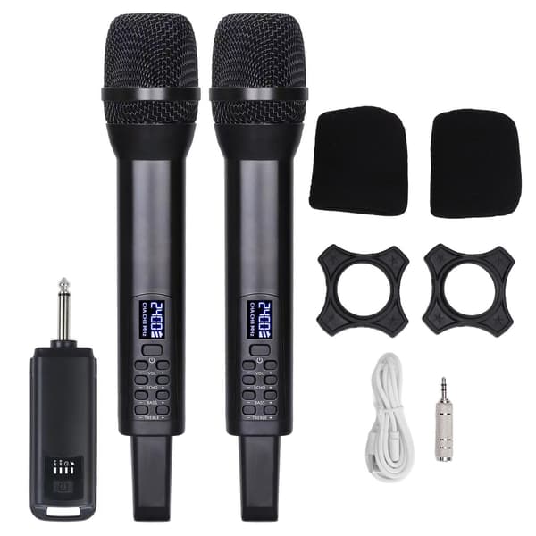 Professionel genopladelig dynamisk Bluetooth-mikrofon til karaoke, sceneoptræden og sang
