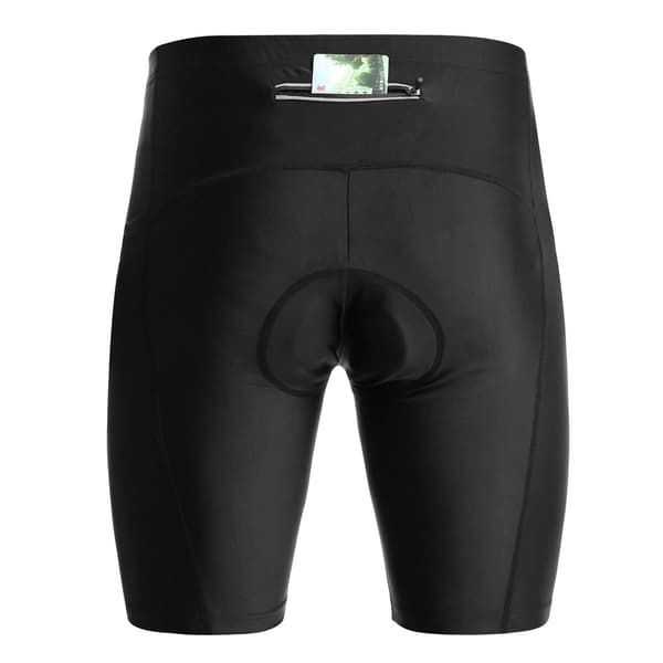 Cykelshorts til mænd med gelpolstring, åndbare, hurtigtørrende og med lommer