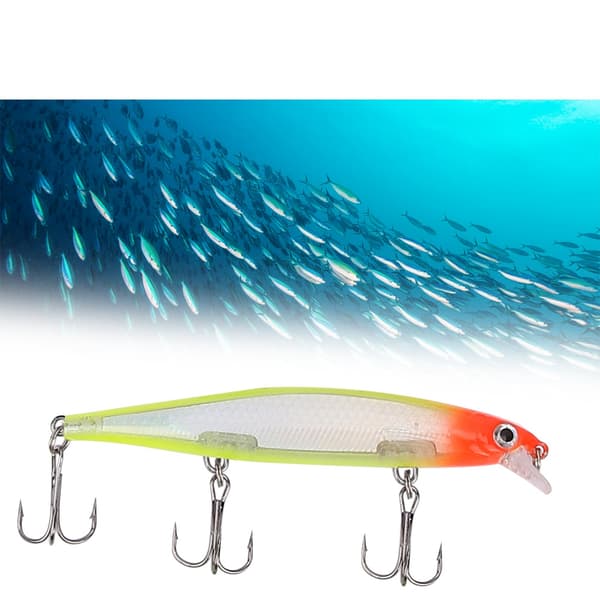 HENG JIA Teko-viehe Minnow 11CM koukulla kalastukseen
