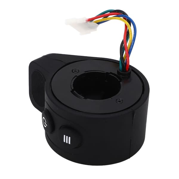 Fingertrigger for elektrisk sparkesykkel, reservedel, ABS-materiale med konvekse striper, svart.