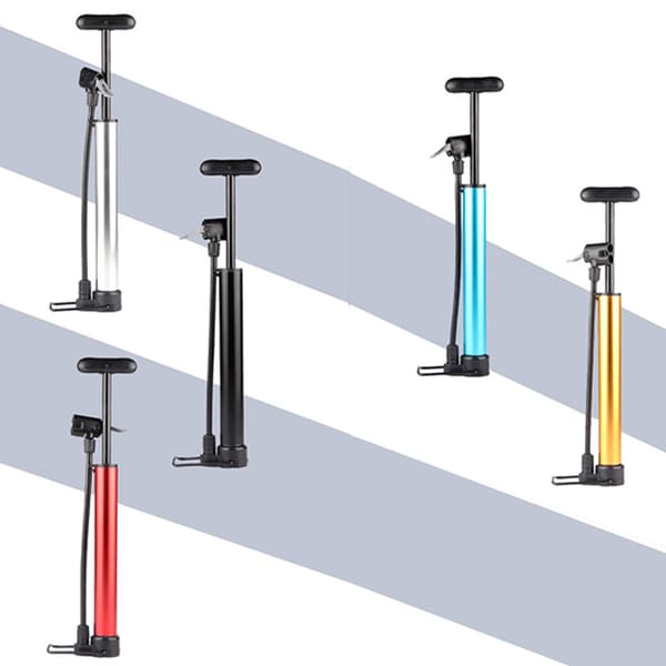 Bärbar lätt teleskopisk högtryckscykelpump, röd plastpump, 100PSI