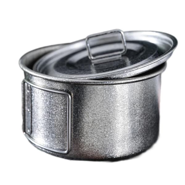 Letvægts camping skål med låg og robust foldbart håndtag til camping, vandreture og picnics