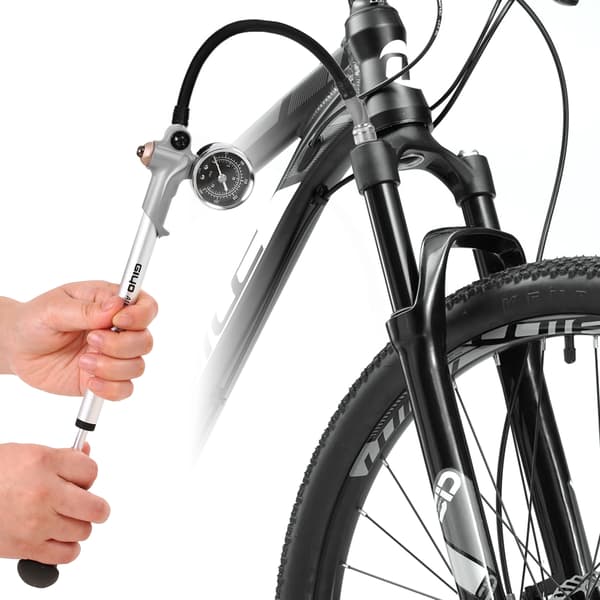 300PSI Framfjädring Stötdämparpump med Tryckmätare och Schrader-ventil för MTB Mountainbikes