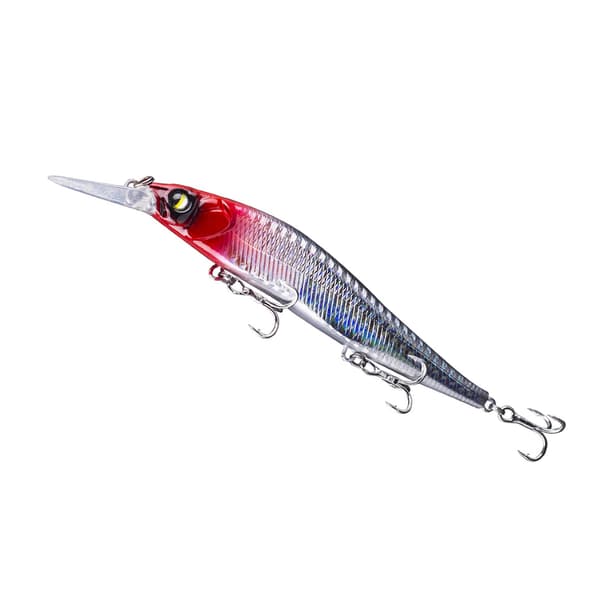 Minnow Jerkbait-agn til bas med trekrog, medium dybde, 13,5 cm, 14,7 g, kunstigt agn