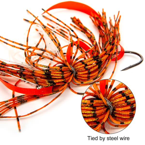 10g Bladed Jig -viehe silikonihameella ja koukulla - Viehe Spinner Bait