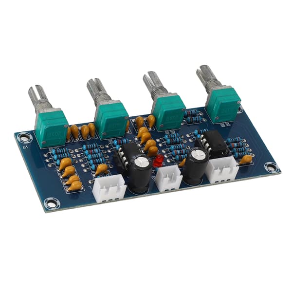 Dual-Channel NE5532 Dual-Channel Preamp Tone Board med Bas/Mellem/Diskant Justering, DC12V-24V
