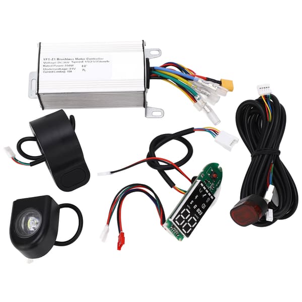 36V El-løbehjul Controller Kit med Bremsegreb, Printplade, Lys, Aluminium, ABS