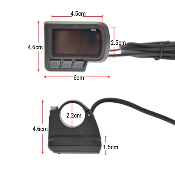 Smart LCD-speedometer til elcykler og elløbehjul