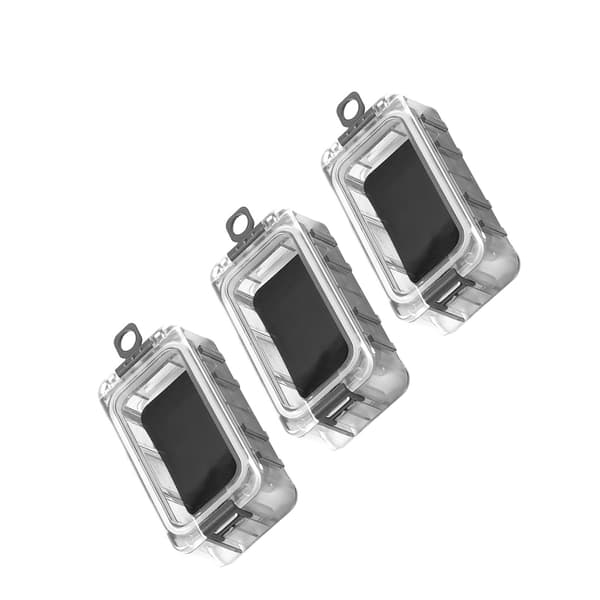 Magnetisk nattlysboks, forseglet for regn, 3 stk