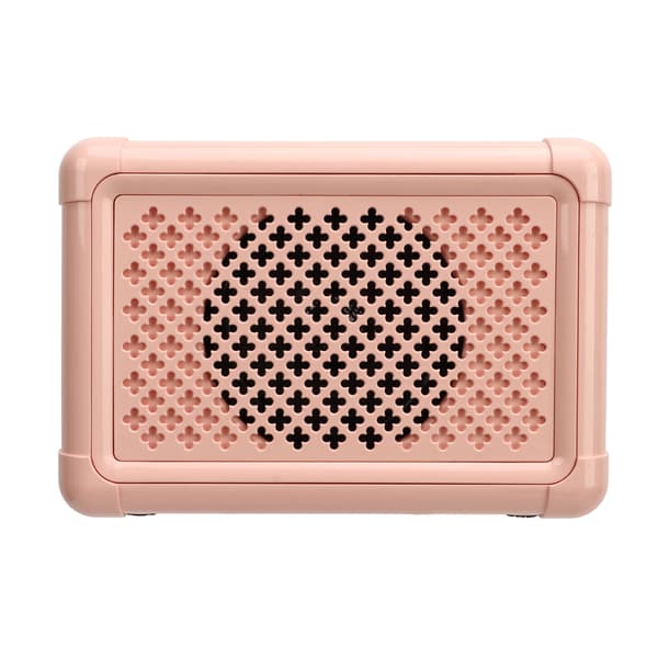 Söt Mini Multifunktionell Bärbar Bluetooth Karaoke Högtalarsystem med Mikrofon - Rosa