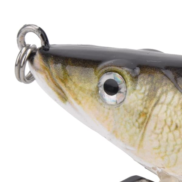 Fiskedrag Hård Swimbait Crankbait med Treblekrok Flera Segment (B)