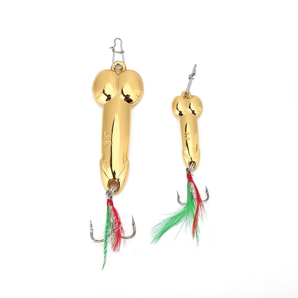 Metallvibrerande fiskedragssats 2st 5g+20g Guld med robust krok