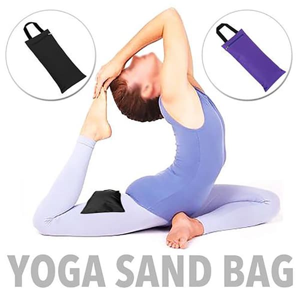 Sandsäck för yoga (ofylld) med vattentät innerpåse för stöd och vikt