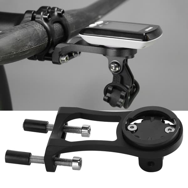 CNC aluminiumlegering cykelcomputer forlængerbeslag, sort, til Garmin, Bryton, Cateye