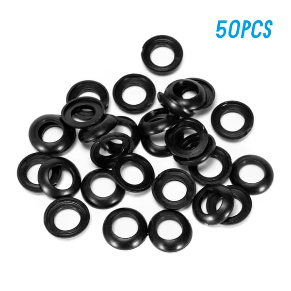 50 stk PVC-gummi viklingsfestering for fluefiskestang spinnstang
