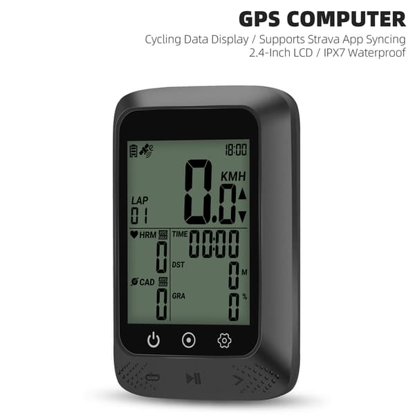 IPX7 GPS Cykelcomputer med Automatisk Baggrundsbelysning og Trådløs App-kontrol