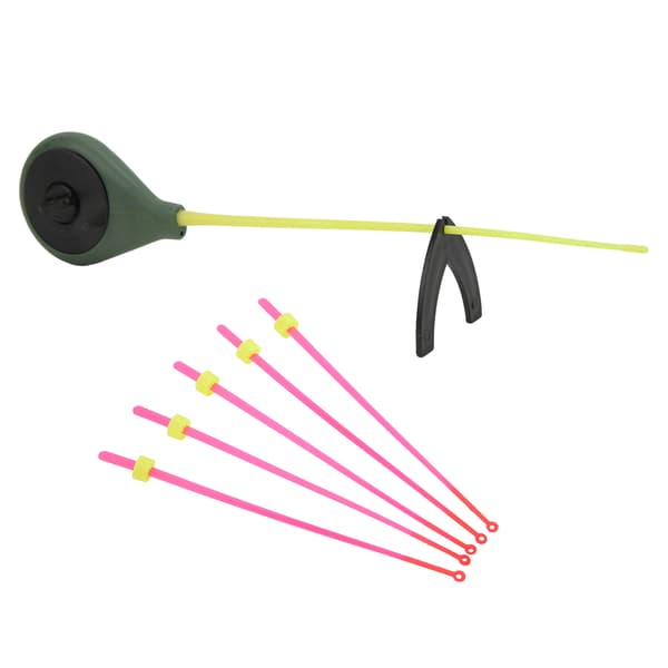 Mini isfiskestangsett med bærbar tupp for vinterfiske 14cm