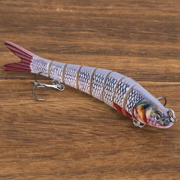 10 cm konstgjort fiskedrag med #3 krok, sjunkande wobblers