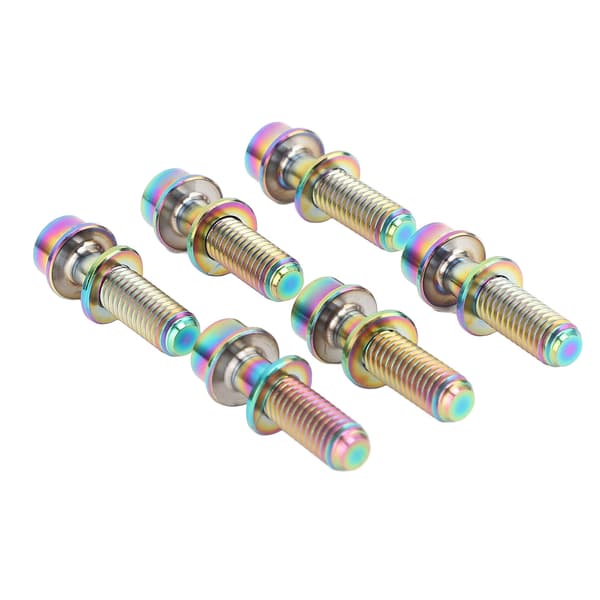 6 stk. cykelstyrbolte i titaniumlegering M5x18mm MTB-tilbehør med skive