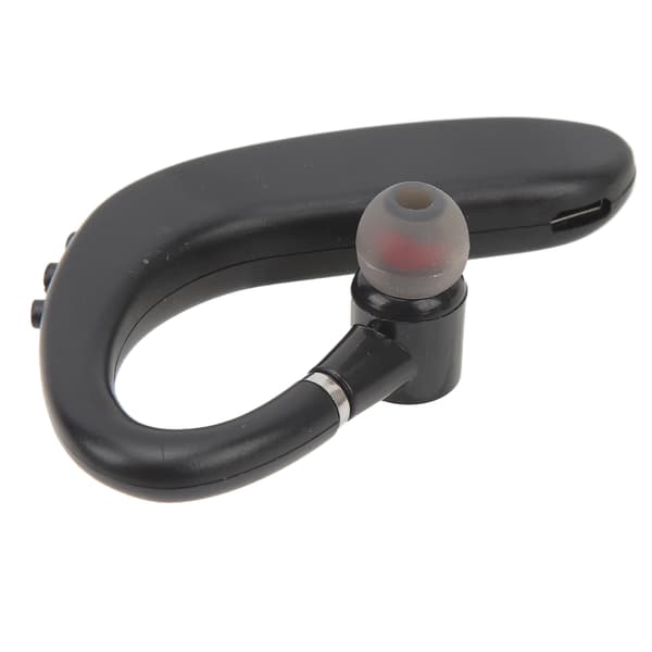 Sorte trådløse mono Bluetooth-hovedtelefoner med ultralav latenstid og USB-opladerkabel