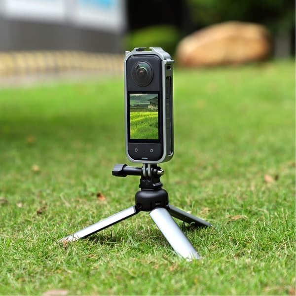 Skyddande aluminiumram för Insta360 X3 med kallskoadapter och utbyggbarhet