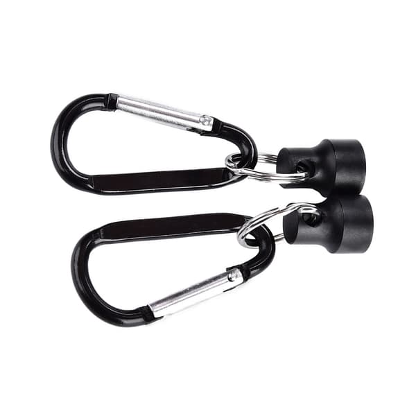 Magnetisk fluefiskespænde med sidenetstøtte, dobbeltklips, sort, rustfrit stål, 3,5 kg