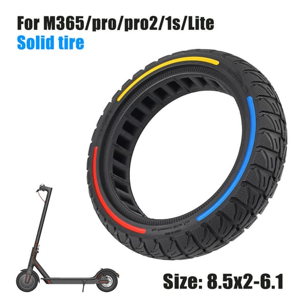 Solid Honeycomb Dekk 8.5x2-6.1 for Xiaomi M365/pro/pro2/1s/Lite Elektrisk Sparkesykkel med grep