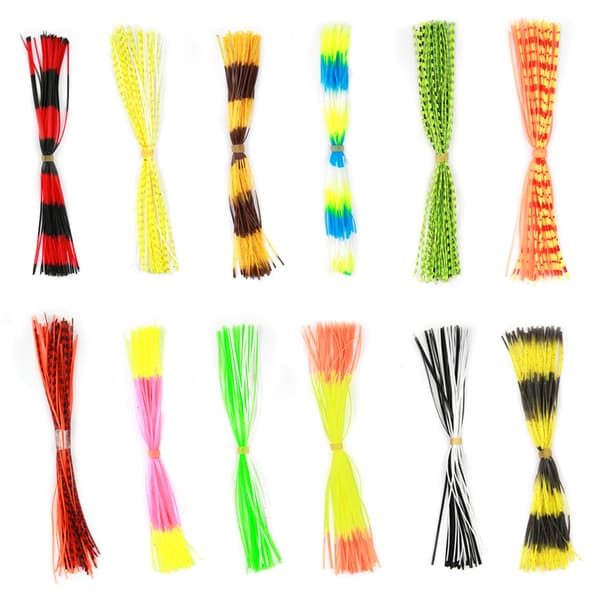 600 trådar mjuka silikonkjolar till drag för DIY Spinnerbaits Jig Lures