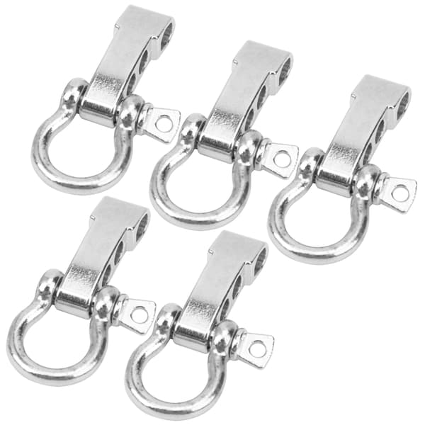 5 sett justeringsverktøy i rustfritt stål, legering, bueskive, O-form for paracord-armbånd