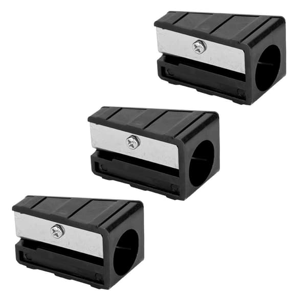 3 stk. Mini bærbar billardkøspids reparationsværktøj trimmer shaper tapper sort