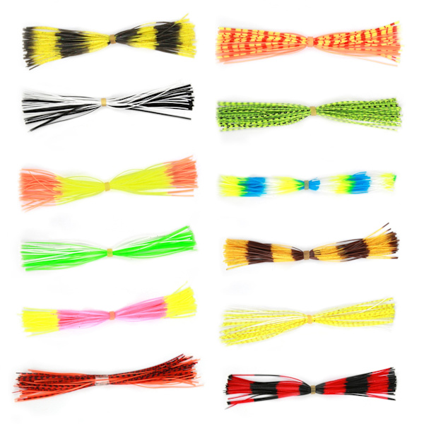 DIY-tilbehør 600 tråder silikonagnskjørt for spinnerbaits og jiggagn