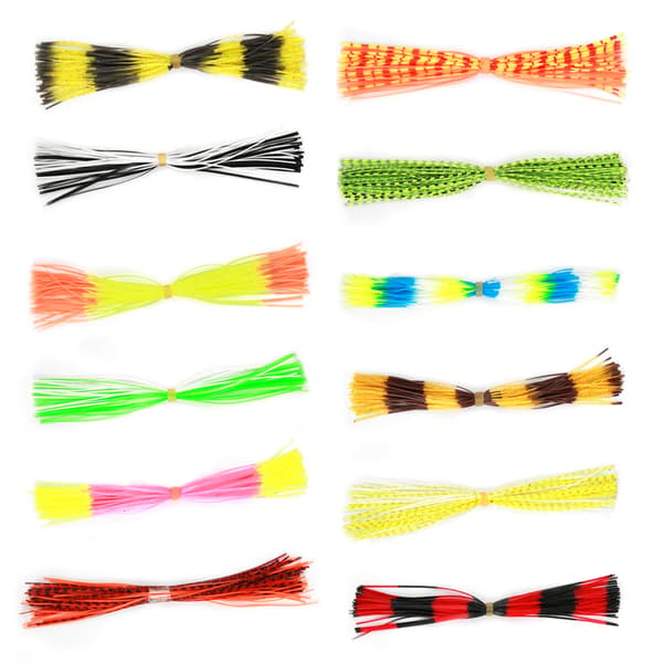 DIY-tillbehör 600 trådar silikonkjolar för spinnerbaits och jiggbeten