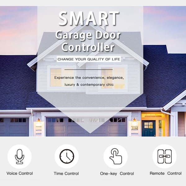 Smart Tuya WiFi-switch för garageportsöppnare med SmartLife APP-kontroll