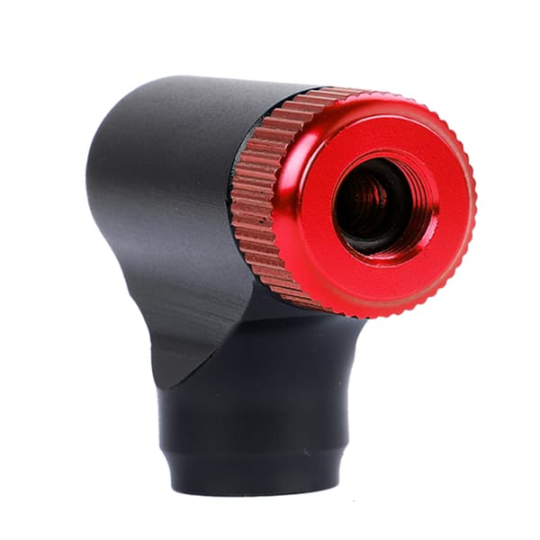 Mini CO2 cykelluftpumpe, bærbar aluminiumslegering oppuster med Presta Schrader ventil