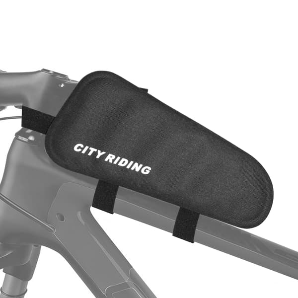 Vattentålig triangulär cykelväska med 1L kapacitet för MTB/Racercykel.