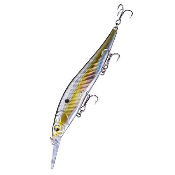 Minnow-agn til basfisk med trekrog, medium dybde, jerkbait, 13,5 cm, 14,7 g
