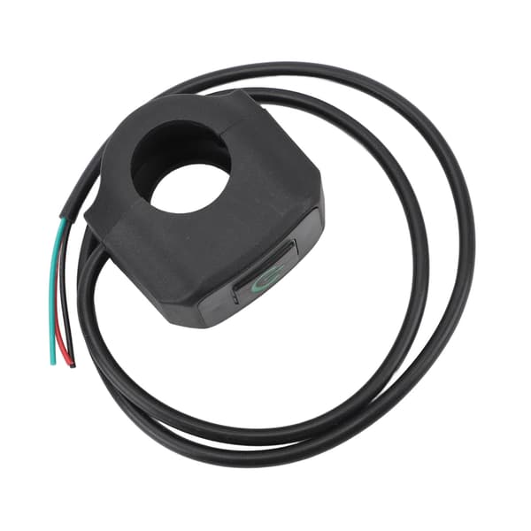 Vanntett 22 mm motorsykkelbryter for frontlys og horn med grønt styrelys