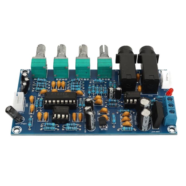Mikrofonklangbrett med PT2399-brikke, klangmodul PCB, 12V AC dobbel