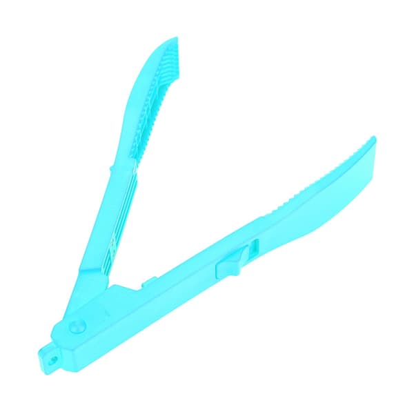 Fisketang med låseclipsgreb, plastik, til fisk, blå, 12 cm