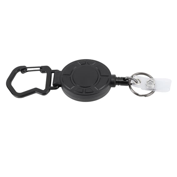 Udtrækkelig nøgleholder med rustfri ståltråd 80 cm holdbar magnetisk ID-holder